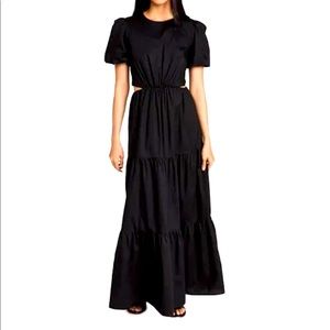 WayF Cut-out Tiered Maxi Dress
